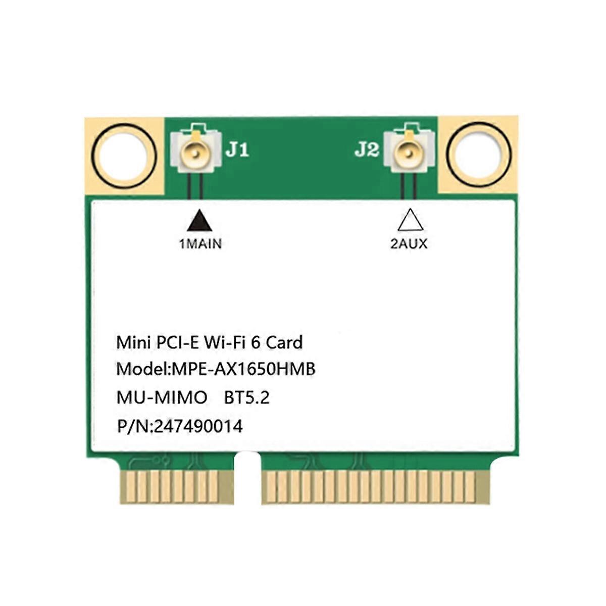 AX1650 WIFI6 Card 2.4G/5G Dual-Band 2974M AX1650 Wireless WiFi Card Bluetooth 5.2 Gigabit Wireless