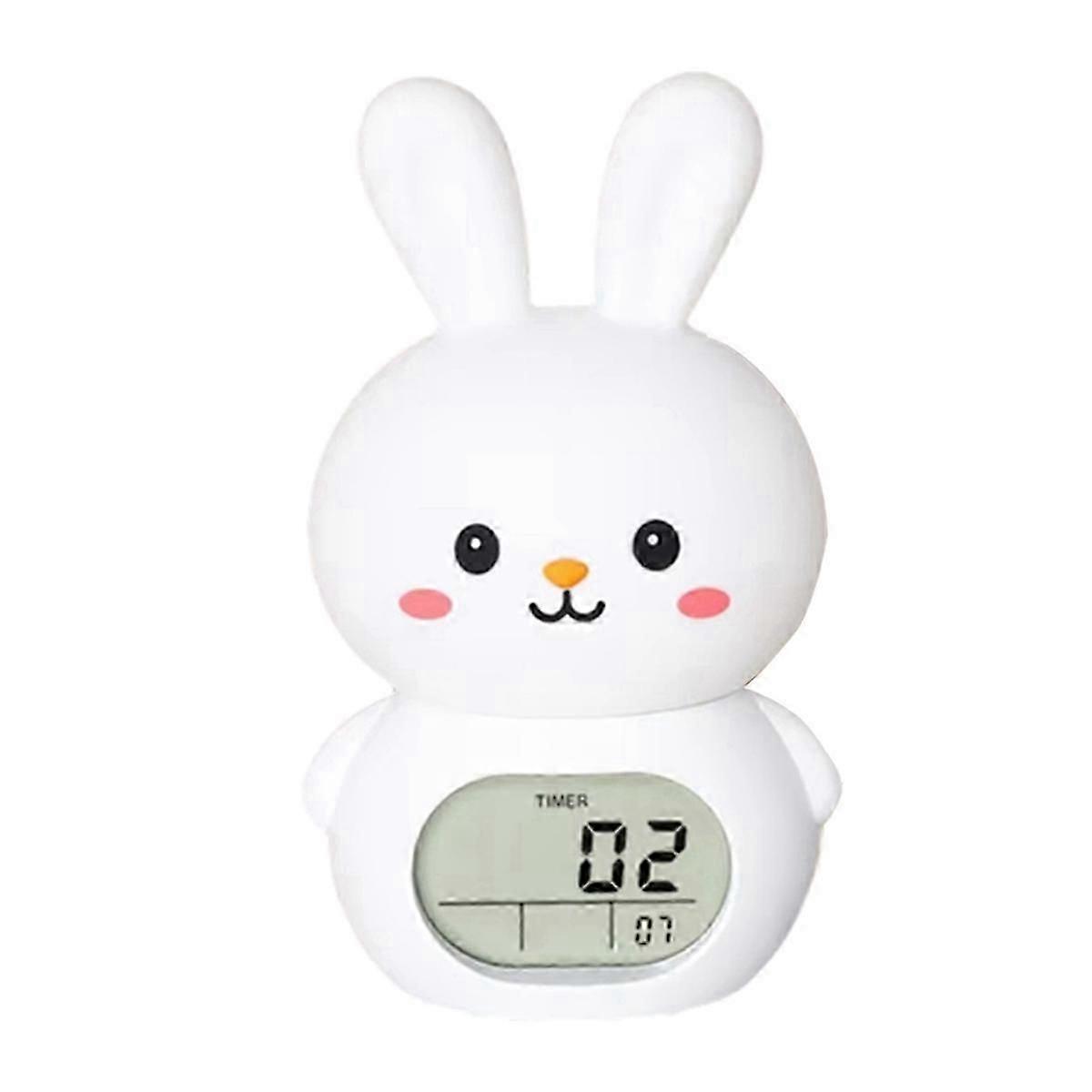 Charging Cute Shaped Night Light Clock Sleep Atmosphere Light Clock Multiple Colors Bedroom Clock wi