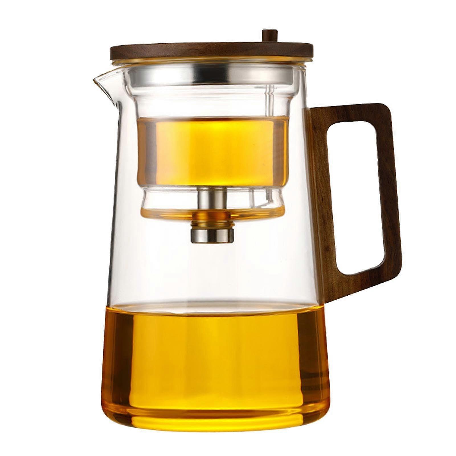 Glass Teapot with Infuser, Press Control Tea Maker Set 750ml