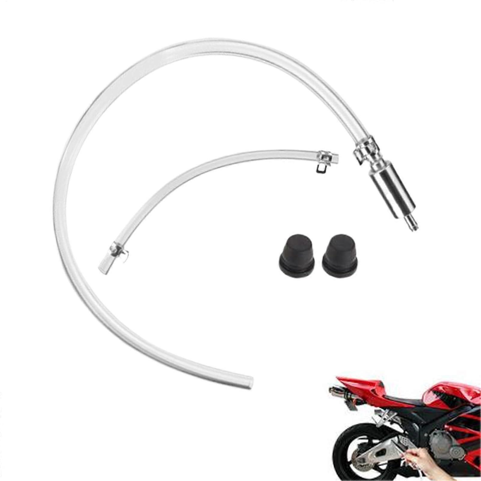 Brake Bleeding Hose Motorcycle Bleeder Tube With Check Valve Hydraulic Maintenance Tool for Techs and Vehicle Owners