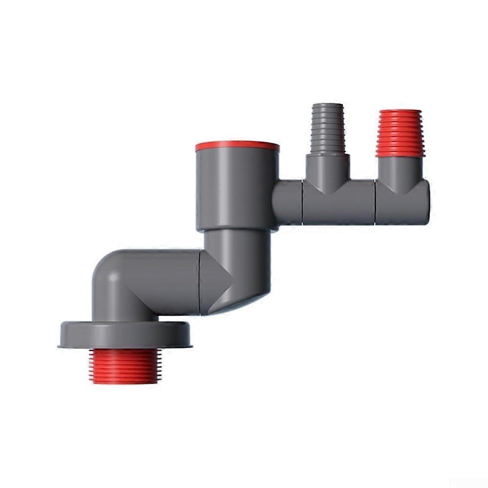 Straight Flow Design Sewer Pipe Connector for Wall and Floor Drains, Swivel Versatile Drain Plug to Prevent Backflow and Insects