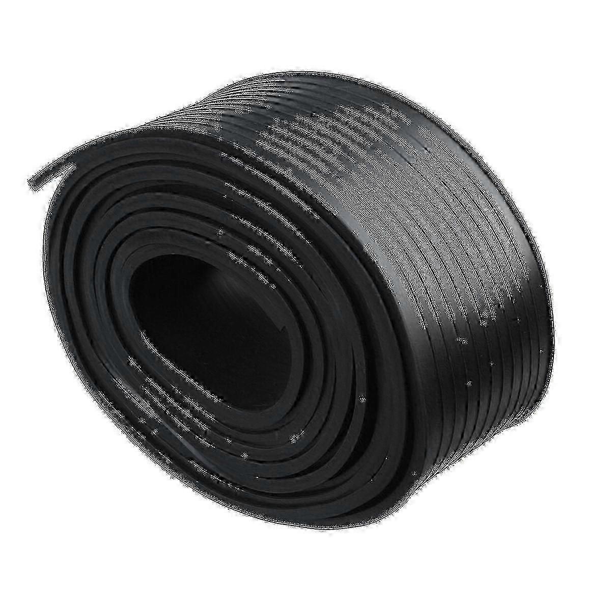 Exquisite 5m Rubber Weather Seal for Garage Doors - Anti-collision Trim with T-end for 16' Wide Doors