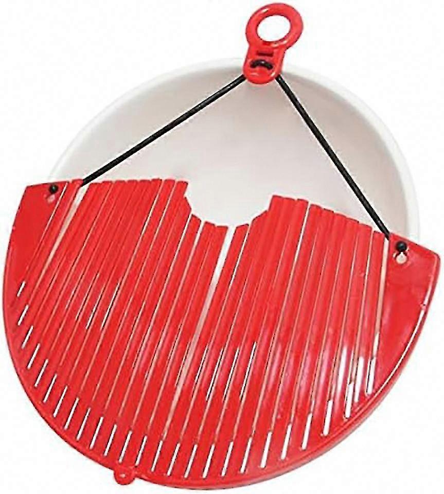 New Universal Colander Red Strainer for All Pan Sizes Easy to Store and Use