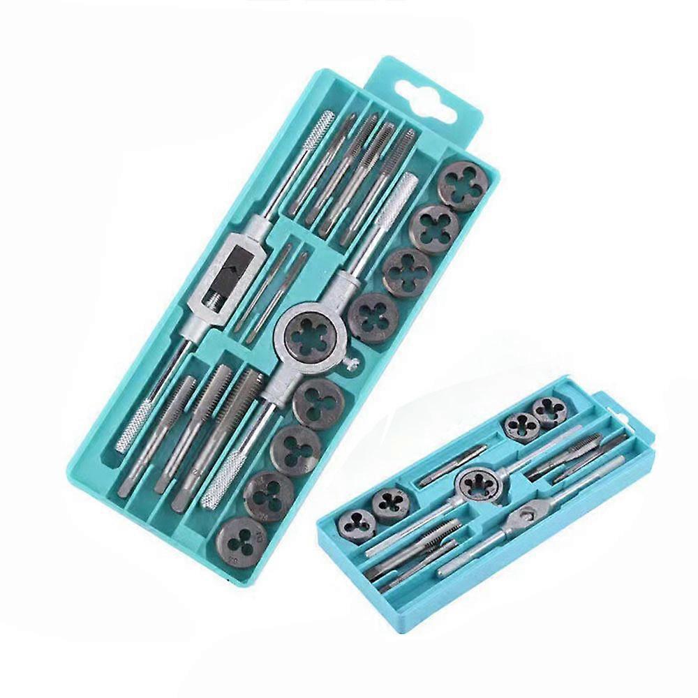 Gewindeschneider Set 20tlg M3-M12 Gewindebohrer Gewindeschneid Satz SchneideisT8