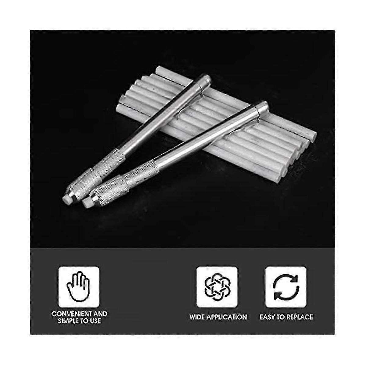 Soapstone Holder Kit with 2 Pack Markers & 16 Refills for Welding Tools, Aluminum & Cast Iron - Round Soapstone