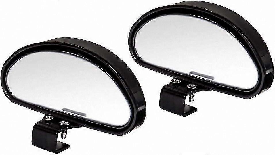 Universal Adjustable Convex Mirrors for Enhanced Blind Spot Visibility - Pair with Rearview Mirror Compatibility