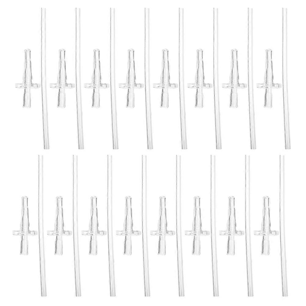 Reusable Silicone Drinking Straws for Water Cups and Bottles Transparent Silicone for Daily Use 1 Set