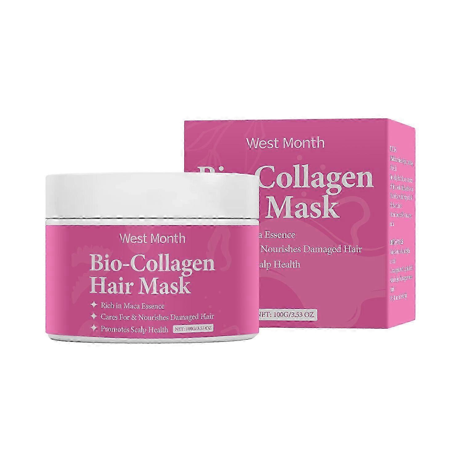 Máscara capilar condicionante de reparação profunda com colágeno para todos os tipos de cabelo