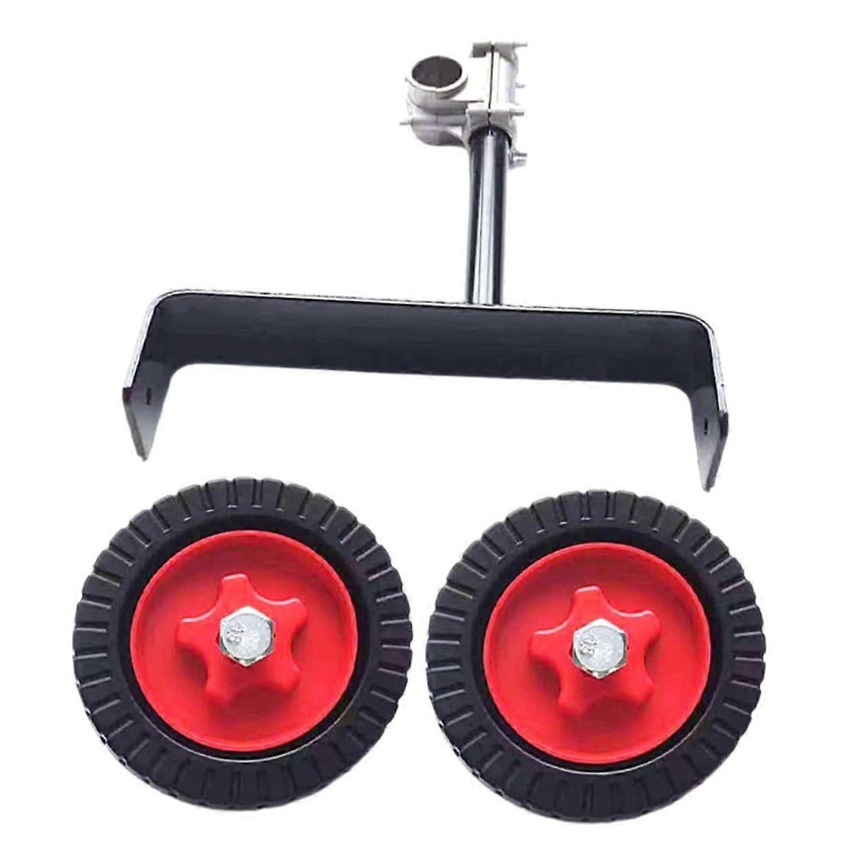 Garden Mower Caster Wheel Durable Iron, Easy Install Replacement Part, Fits Most Mowers, Flexible Movement
