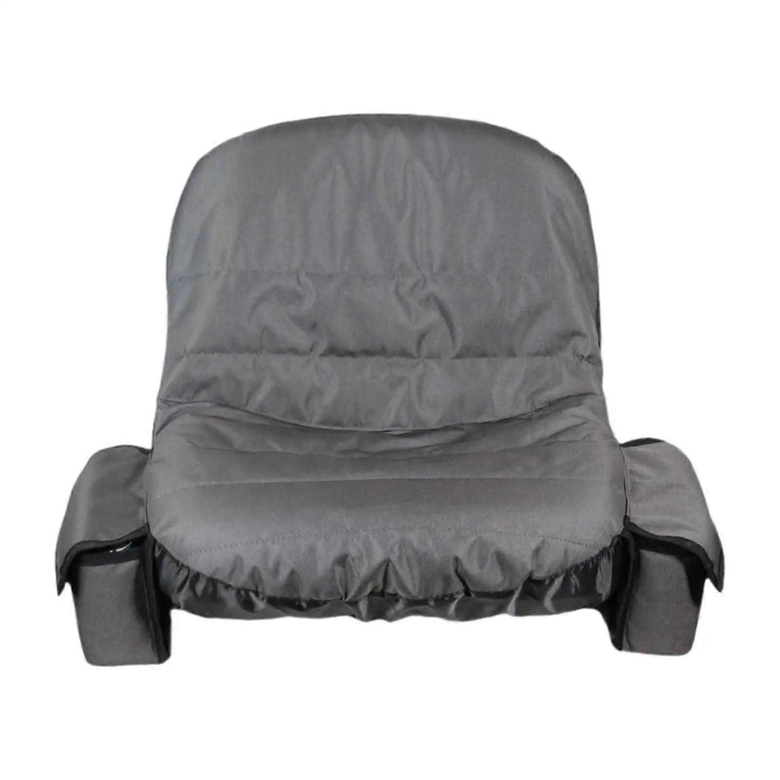 Lawn Mower Seat Cover Grey 40cm X 35cm X 50cm Tractor Compatible Universal Fit