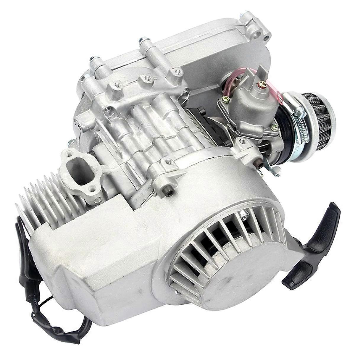 2 Stroke 49cc Pull Start Engine 25H Sprocket Motor Transmission Engine Air Filter Mini Pocket Pit Qu