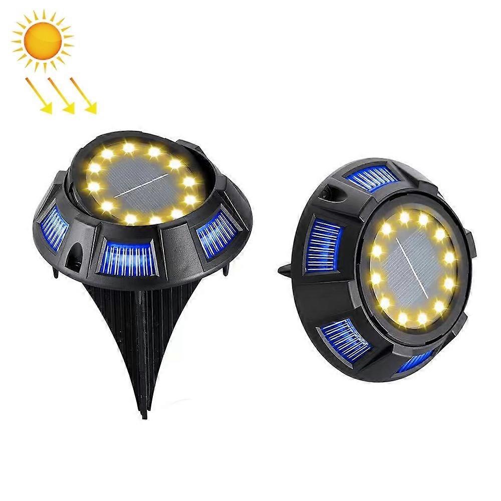 Solar Lamp, Spec: 8 LEDs Warm+Blue Light (Plastic Shell) 8 LEDs Warm+Blue Light (Plastic Shell)