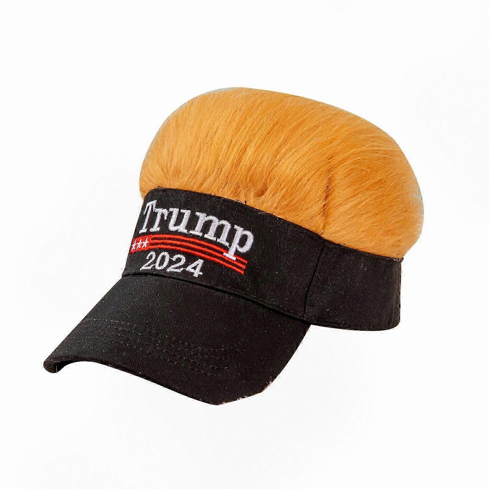 Embroidered Red Cap with Wig Accessory for Costume Creativity