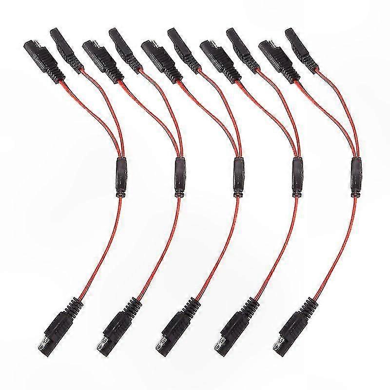 5-Piece DIY SAE Power Extension Cable Adapter with 2-Pin Quick Connect Plug