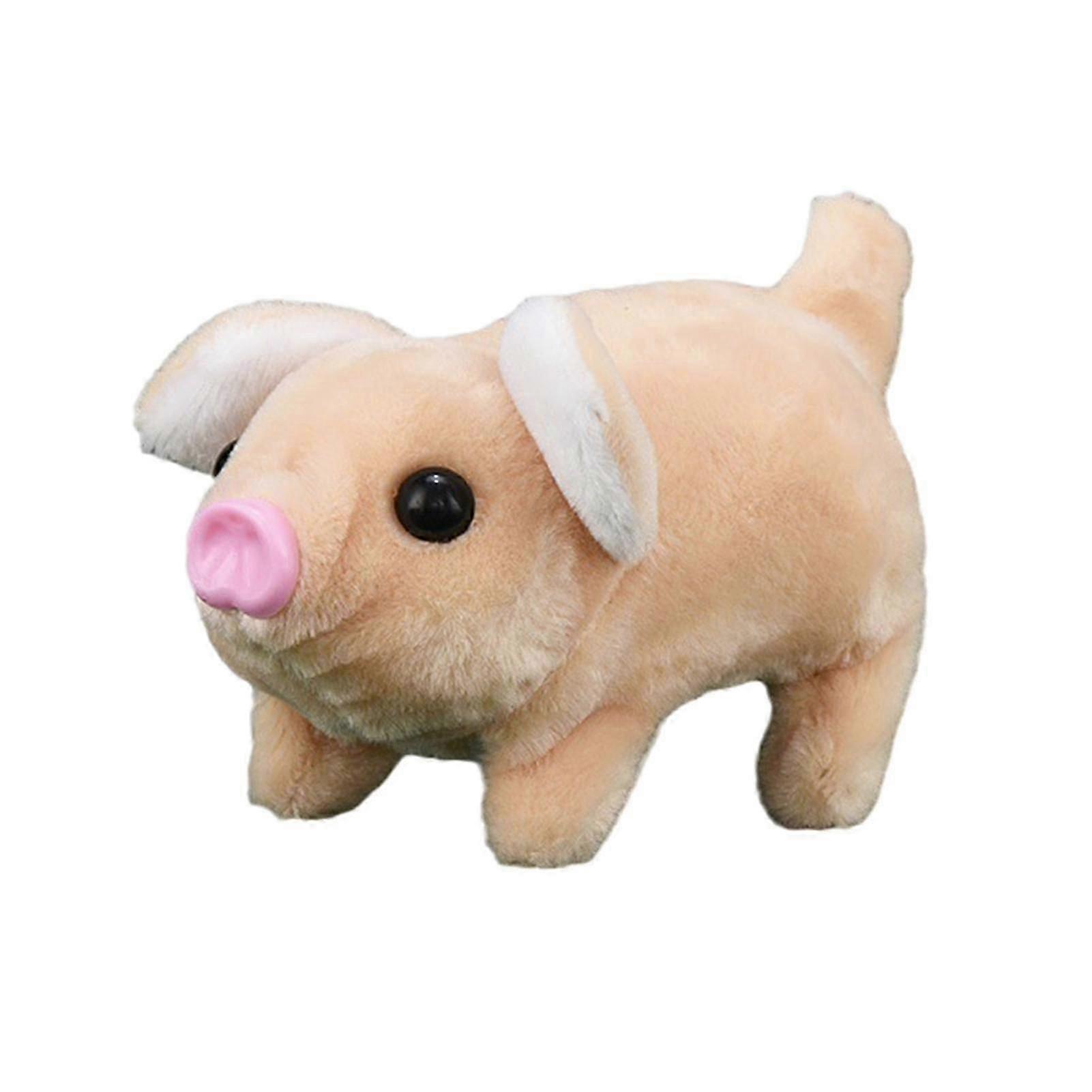 2025 Simulation Walking Piggy Electronic Pet Plush Toy for Baby Interactive Crawling Pig Plushies Twitch Nose Tail Wagging Stuffed Animal Doll Kids
