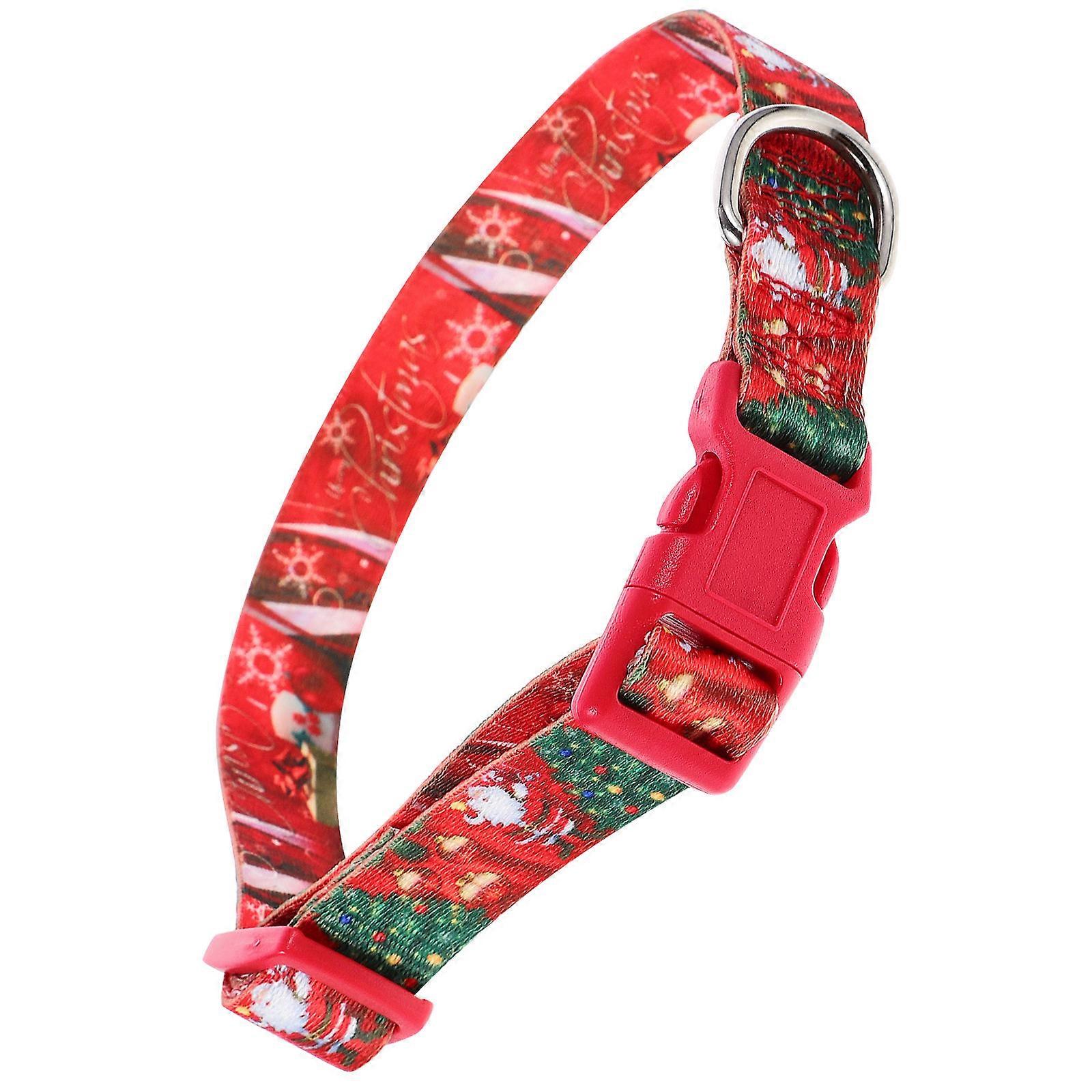 Christmas Dog Collar Small Dog Collar Adjustable Pet Use Quick Release