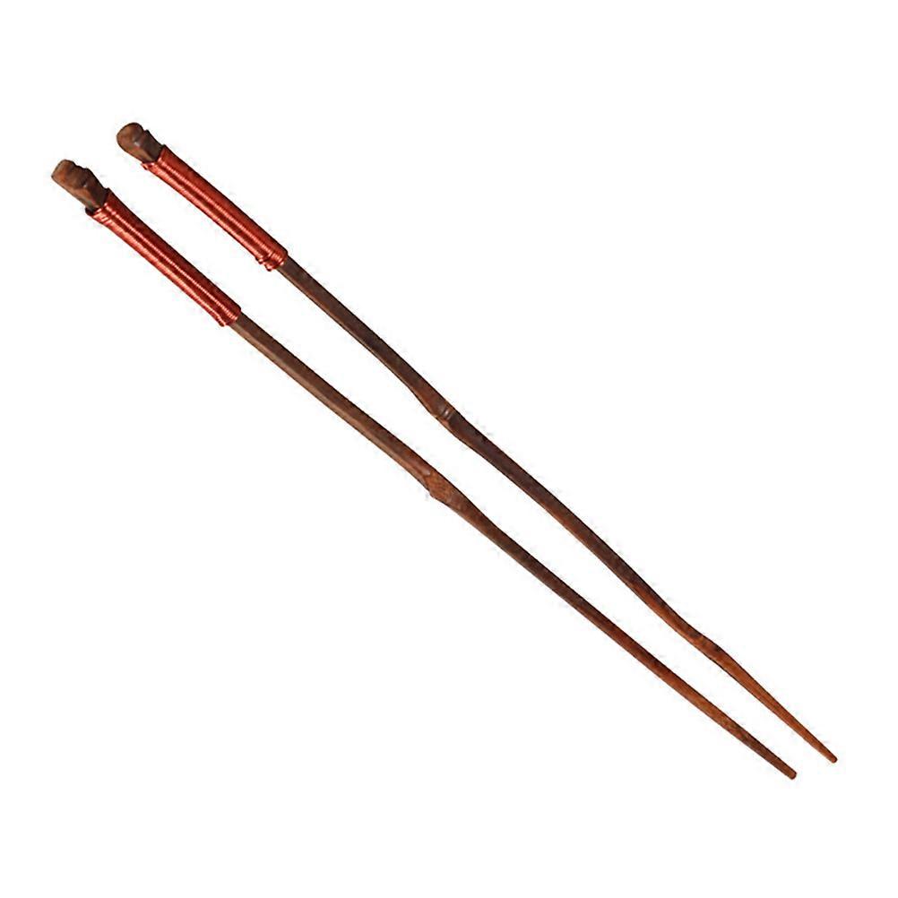 Bamboo Long Chopsticks for Home Use Dark Red Handmade Great for Cooking and Eating 1 Pair