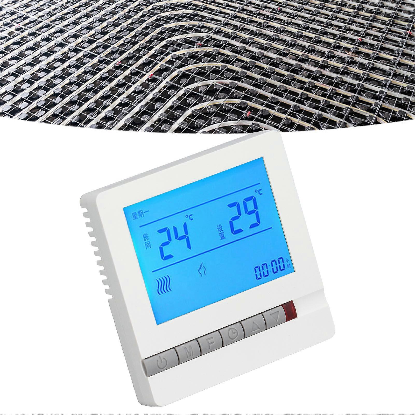 Thermostat 8805H LCD Screen Temperature Controller 5-35℃ Accurate Sensor