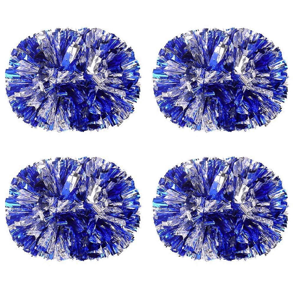 Cheerleading Dancing Poms 4Piece Handheld Poms With Handles For Competitions Dances Graduations Parties