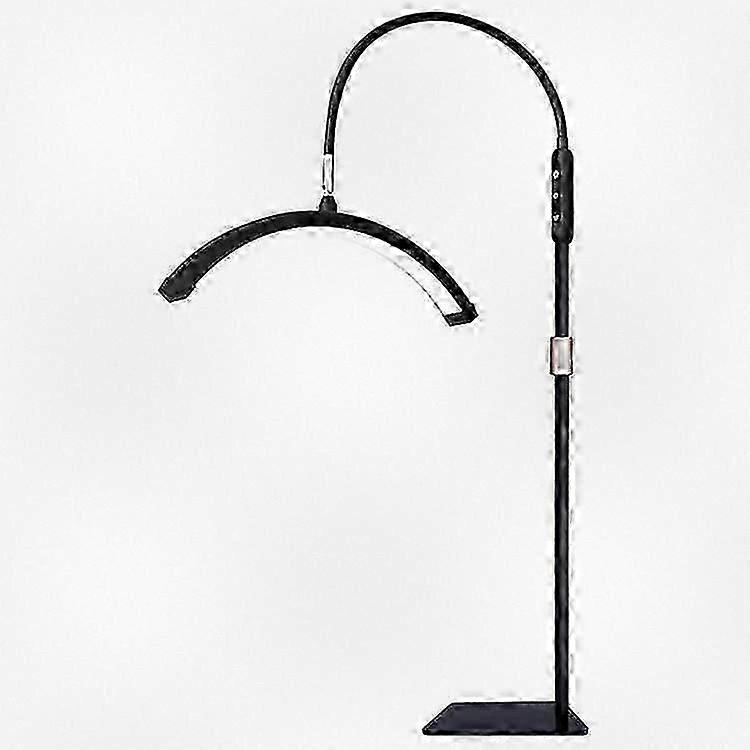 28 Inch Halve Maan LED Dimbare Vloerlamp met Instelbare Kleurtemperatuur voor Wimperextensions, Tatoeëerders, Make-up, EU-stekker