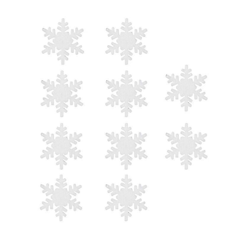 10pcs christmas snowflake stickers glass window showcase wall door snowflakes decals decoration (15cm)