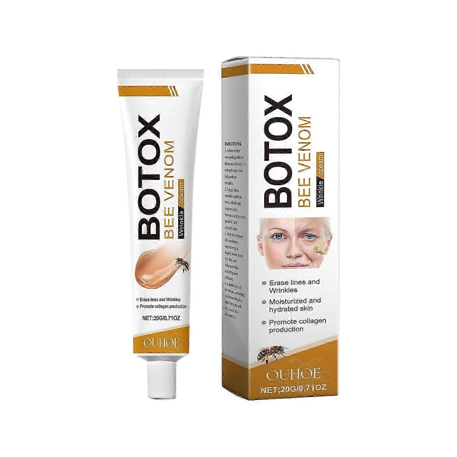 suitable for 1-3pcs Bee Venom Wrinkle Removal Cream 20g Anti-Aging Moisturizing Cream for Face Firming Lifting-yi wu