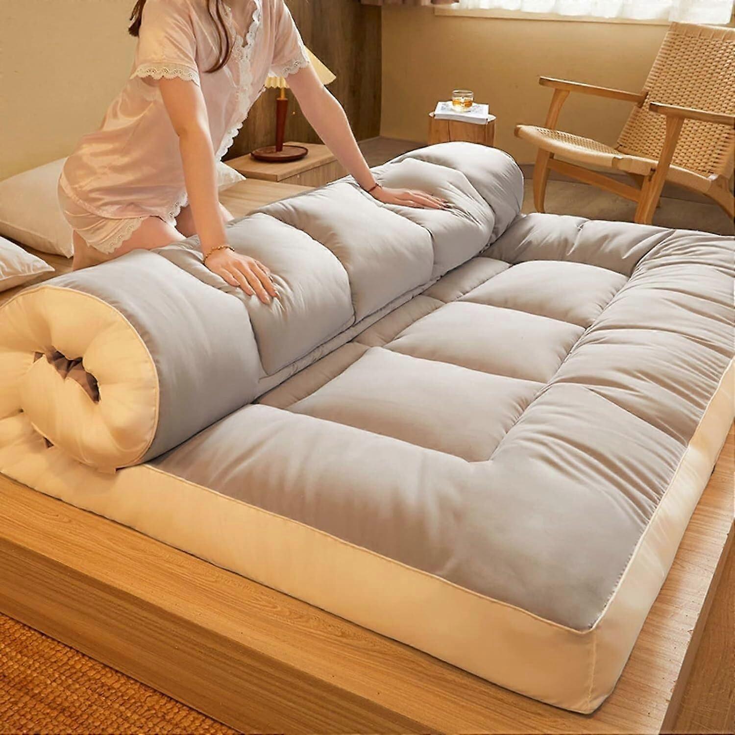 Japanese Futon Mattress Padded Folding Floor Mattress 1.5x2m Model B Tatami Thick