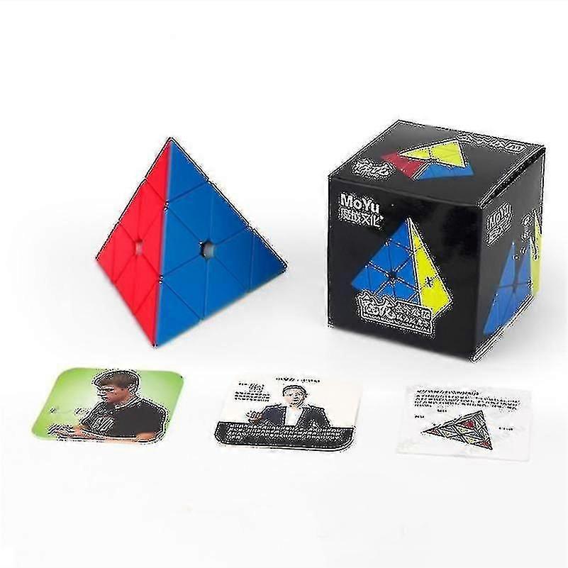 3x3 Pyramid Stickerless Speed Magic Cube Speed Cube Konkurranse Cube Pyramid Cube Cubo Magico Puslespill leker
