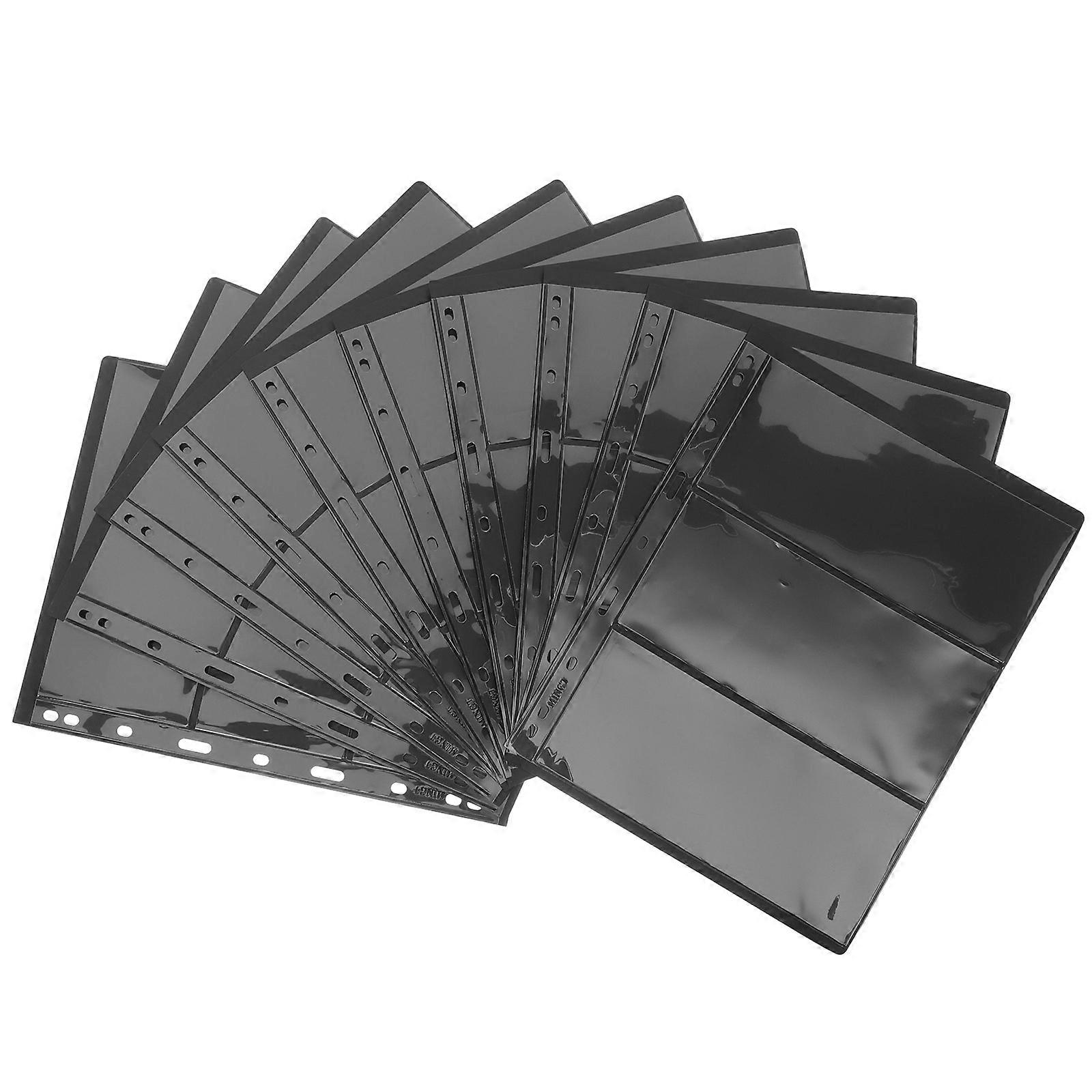 Loose-Leaf Storage Holder Made of PVC for Stamp Collecting 10 Sheets