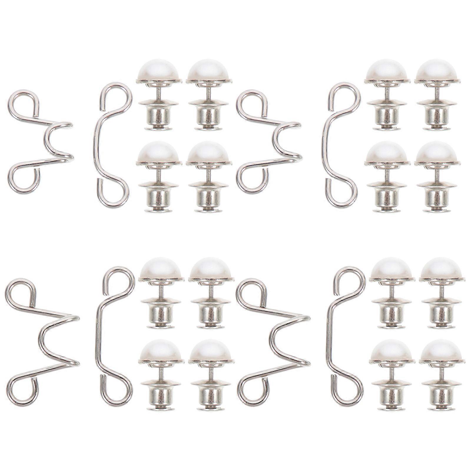 Nail-Free Waist Buttons Adjustable Jeans Clips Set for 8Pcs Durable Use