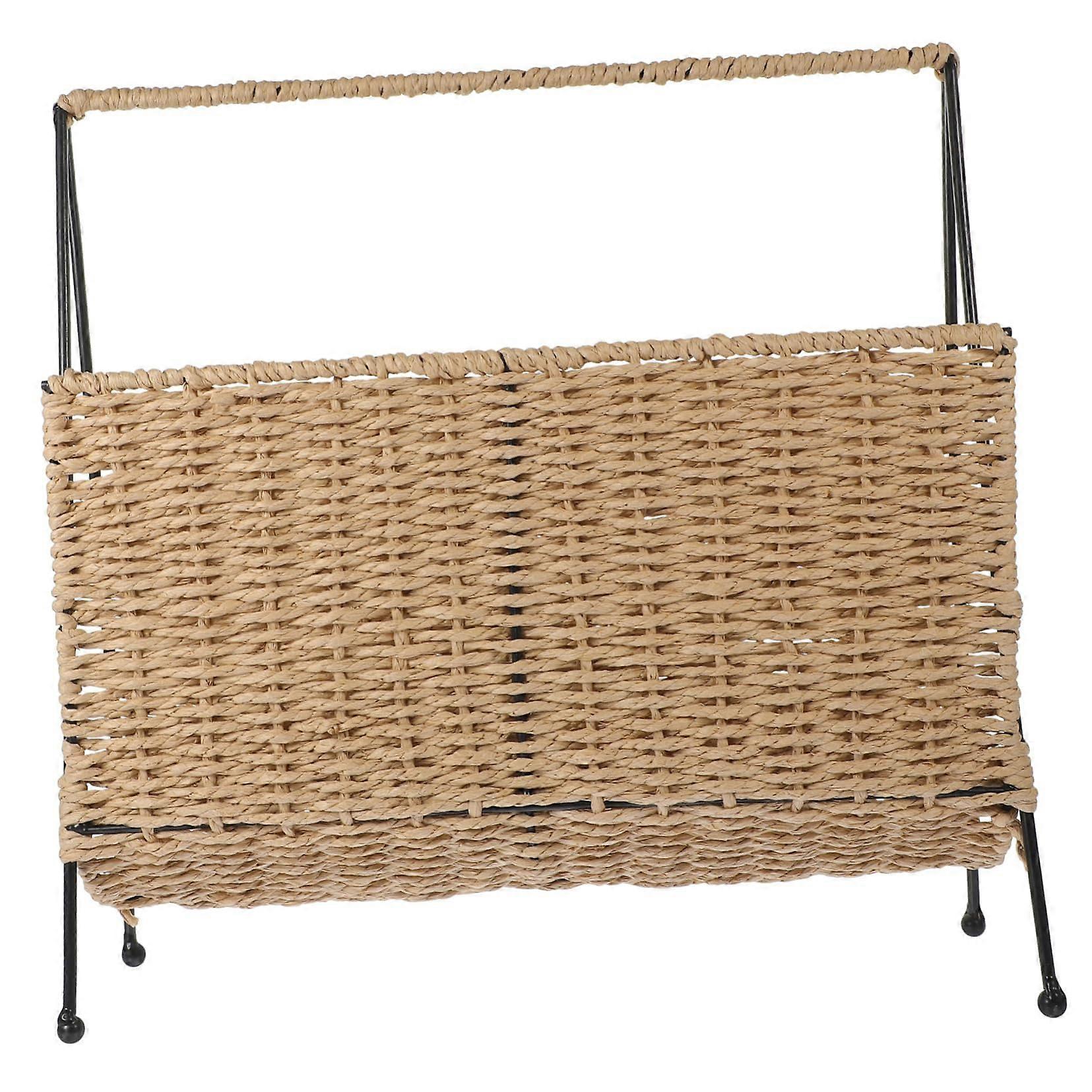 Rustic Style Storage Basket For Pantry, Small Hanging Storage Basket, Home Book Organizer