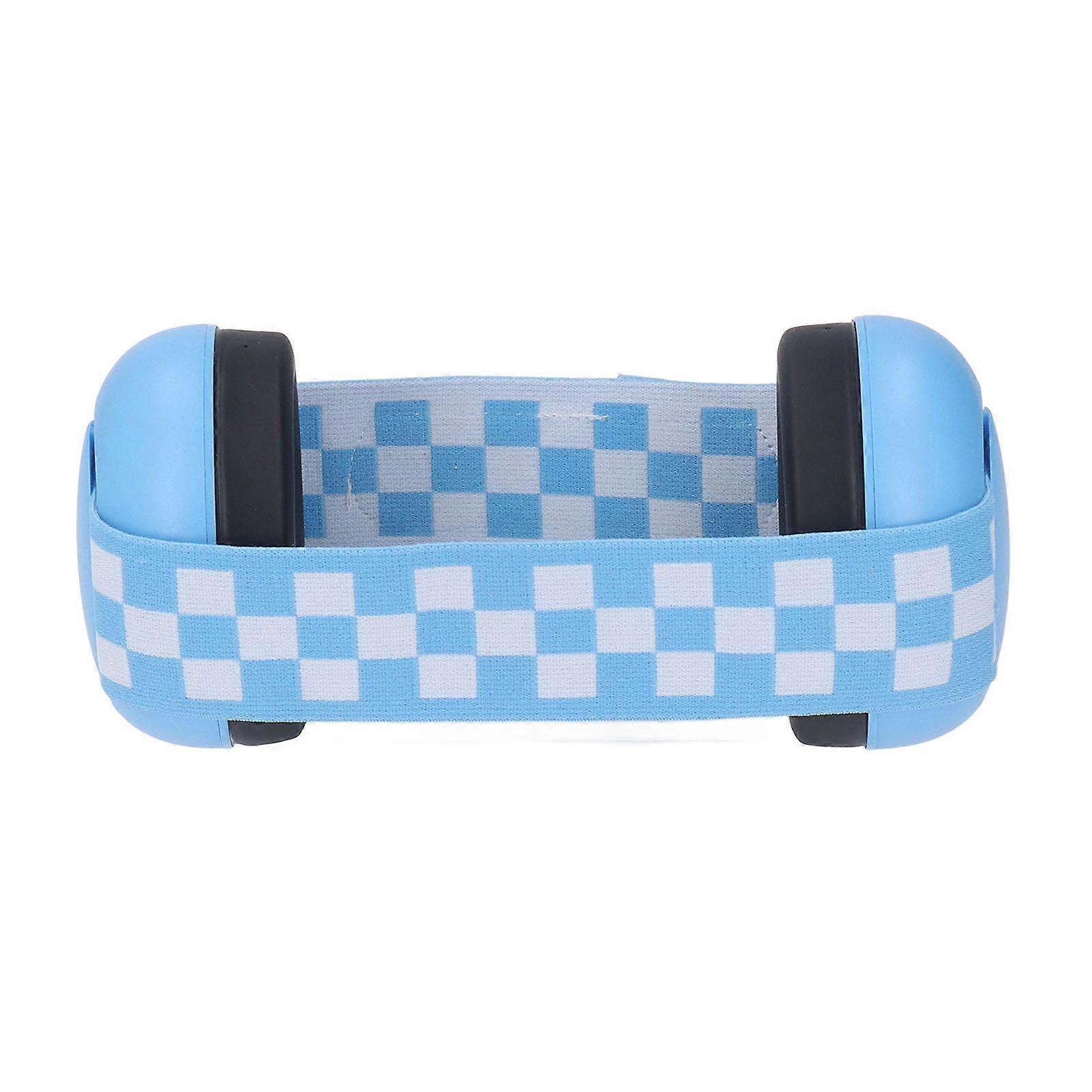 Baby Ear Muff Elastic Hearing Protection Noise Blocking Infant Earmuff for Sleep Travel Blue