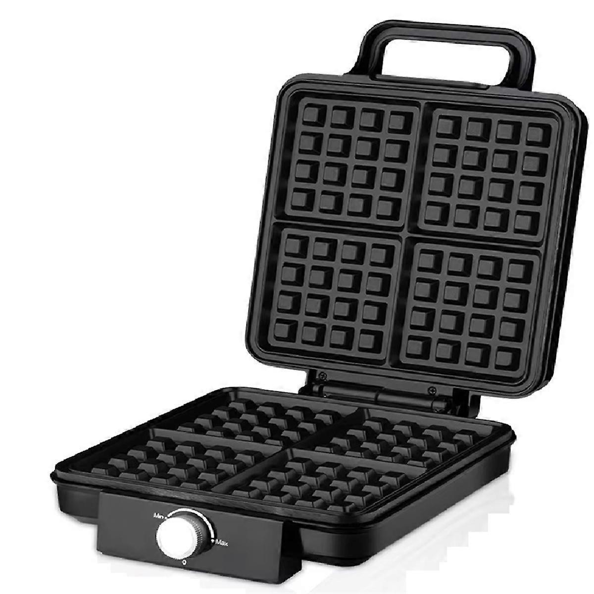 4- WaffleMaker 1500W Double Heating Non-Stick Egg Cake Oven Pancake Egg Waffle Cake Machine Temperature Control(EU)