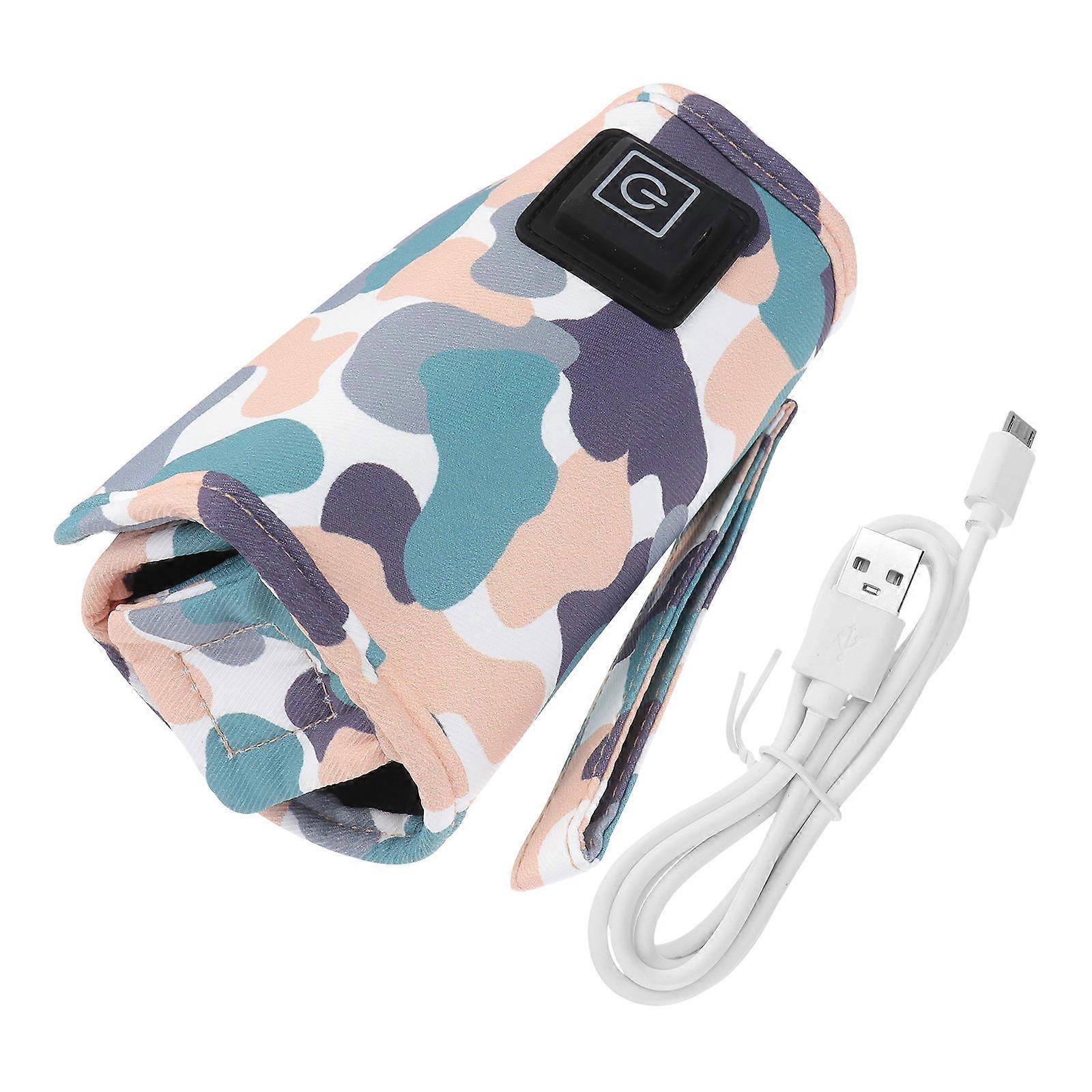Milk Bottle Warmer USB Baby Bottle Sleeve with 3 Gears Temperature Adjustment
