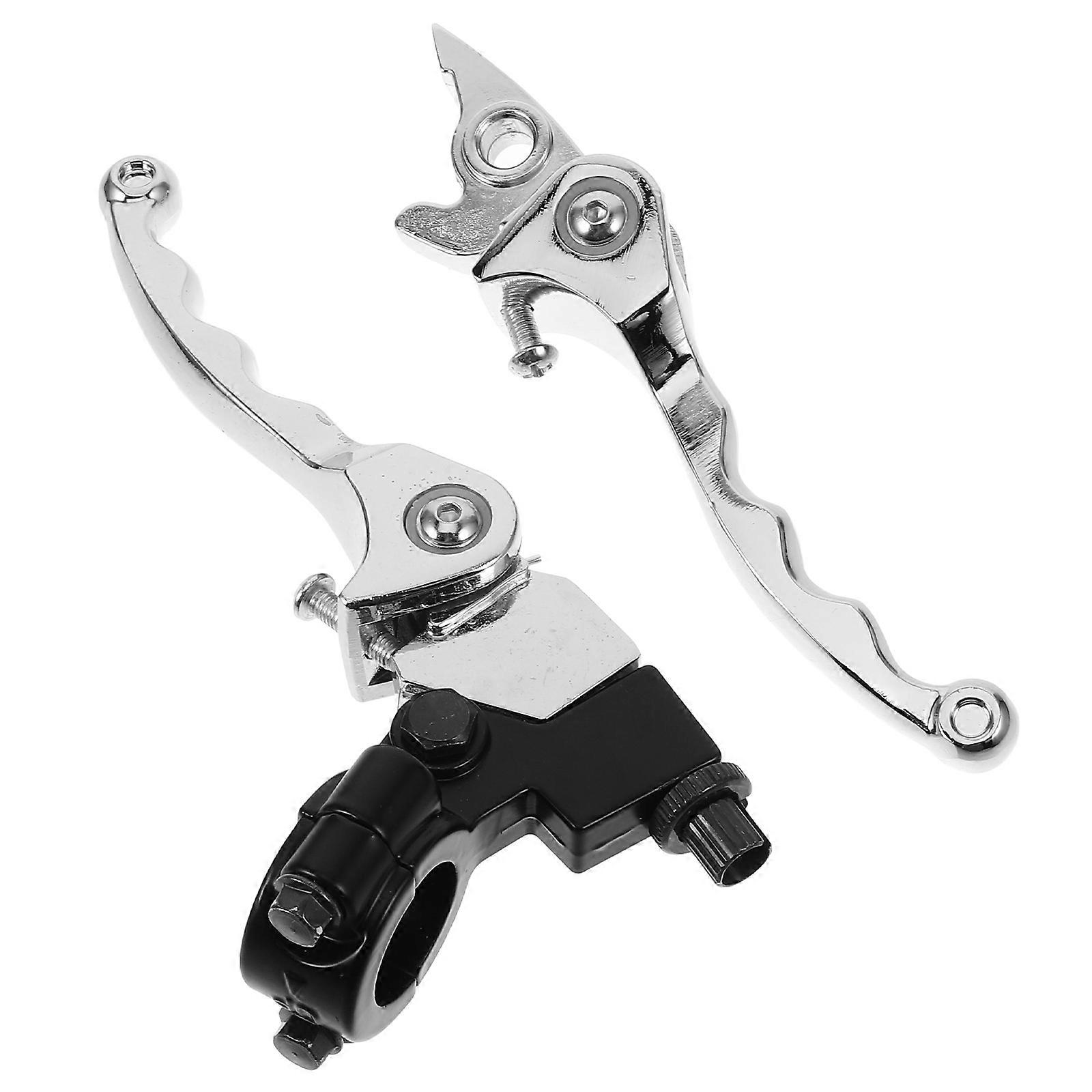 Brake Handle Motorcycle Replacement Curved Motorcycle Maintenance Aluminum Assorted Color for Clutch Control 1 Pair