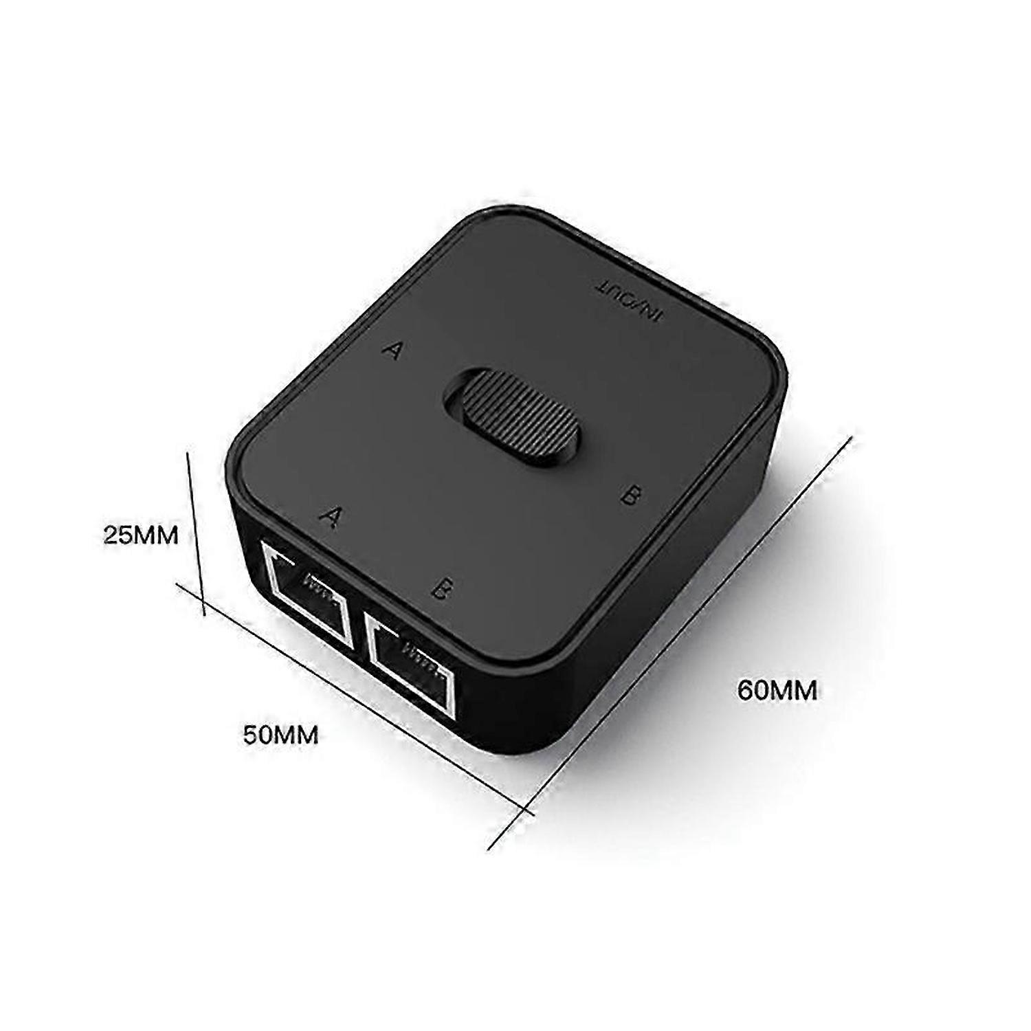 2 Port RJ45 LAN CAT6 Network Switch Selector 1000Mbps