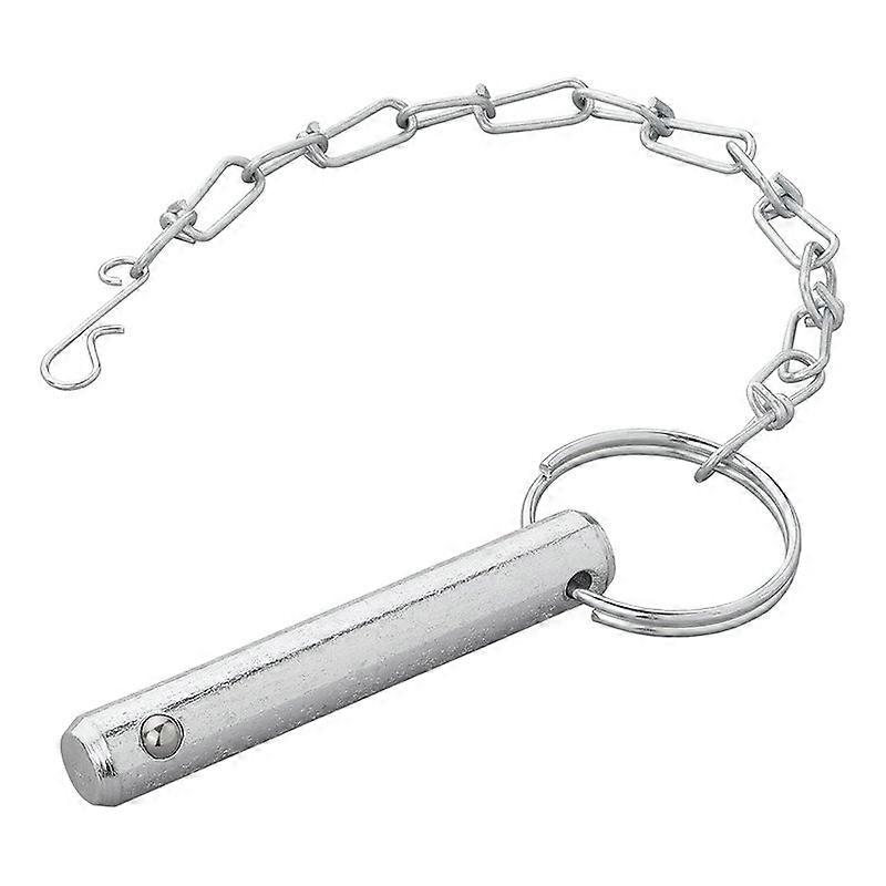 Ratchet pin with chain for support stand