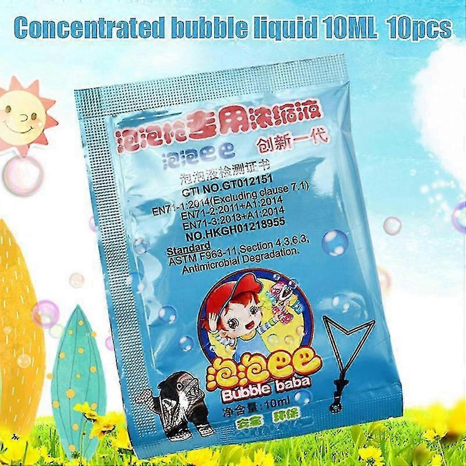 10 PCS 10ML Bubble Liquid Soap Bubble Liquid Bubble Toy Replenisher