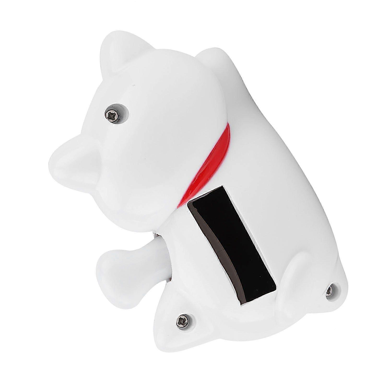 Solar Powered Adorable Lazy Lying Waving Beckoning Fortune Lucky Cat Car Accessories(#1)