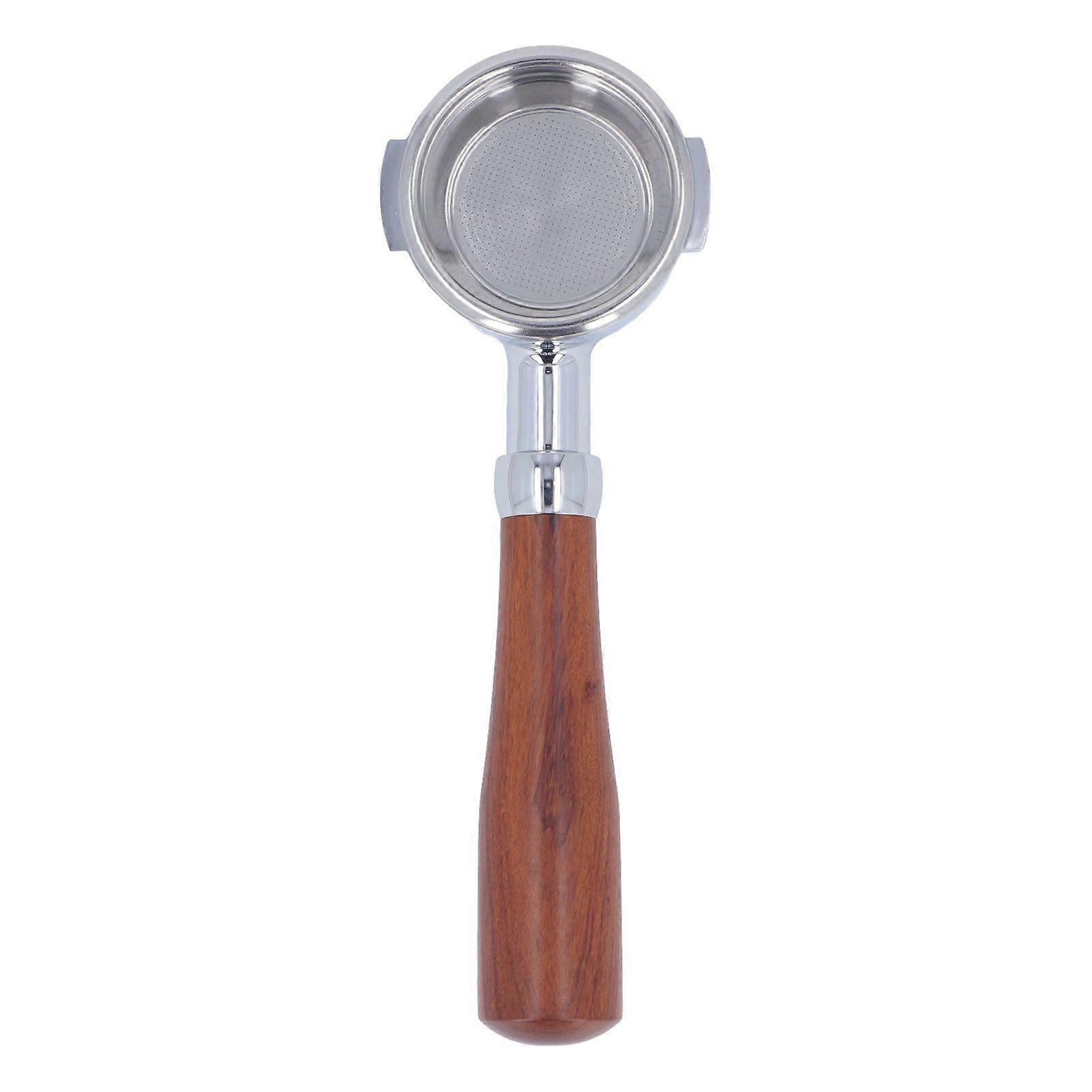 58mm Coffee Portafilter Aluminum Alloy 2 Ears Bottomless Portafilter Handle with Single Layer Filter Screen