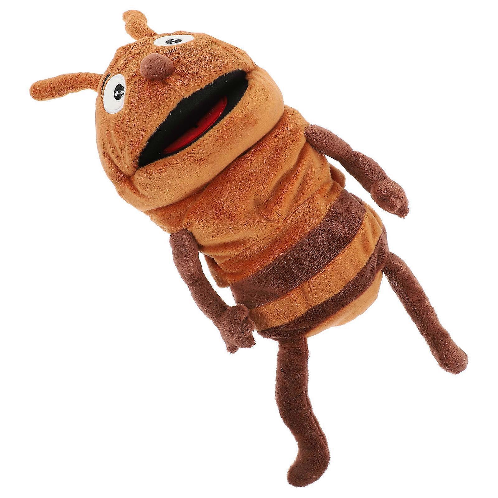 Ant Plush Hand Puppet Toy for Kids Role Play Storytelling Soft Material