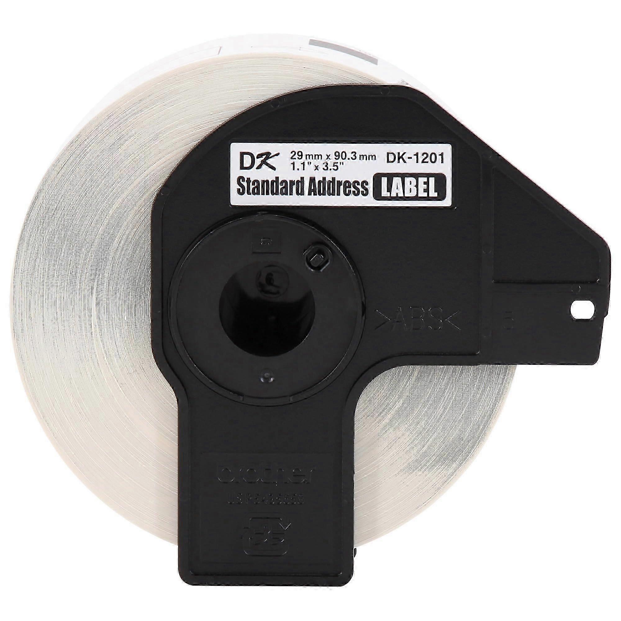 DK1201 DieCut Address Labels, 1.14'x3.5', 400/Roll, 1 Box