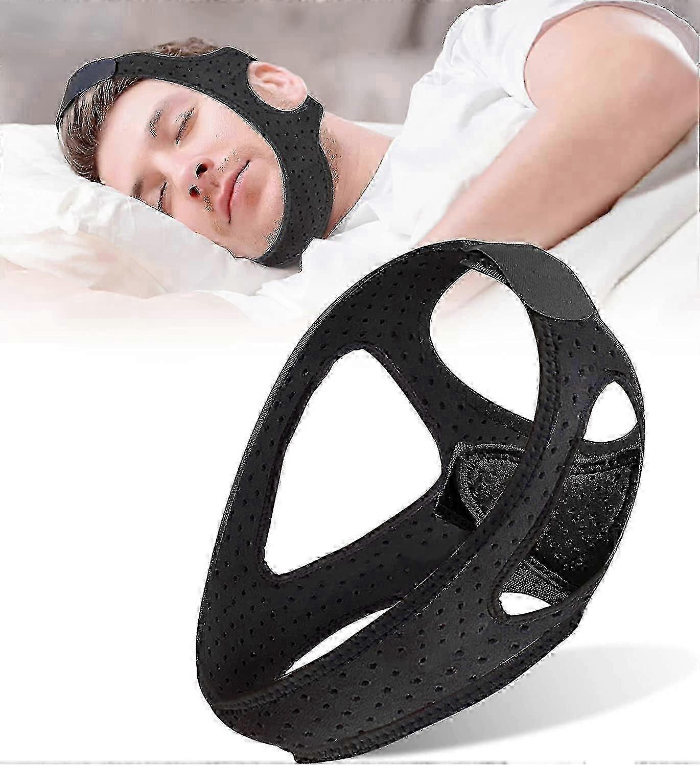 Anti Snoring Chin Strap, Chin Strap For Cpap Users, Effective Snoring Solution And Anti Snore Devices, Adjustable And Breathable Chin Strap For Snorin