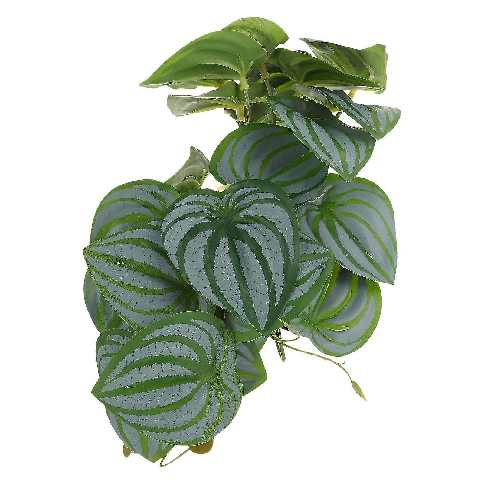 Plants Artificial Decor Faux Mini Plants Small Shape For Office Workers 18Cm 1Set