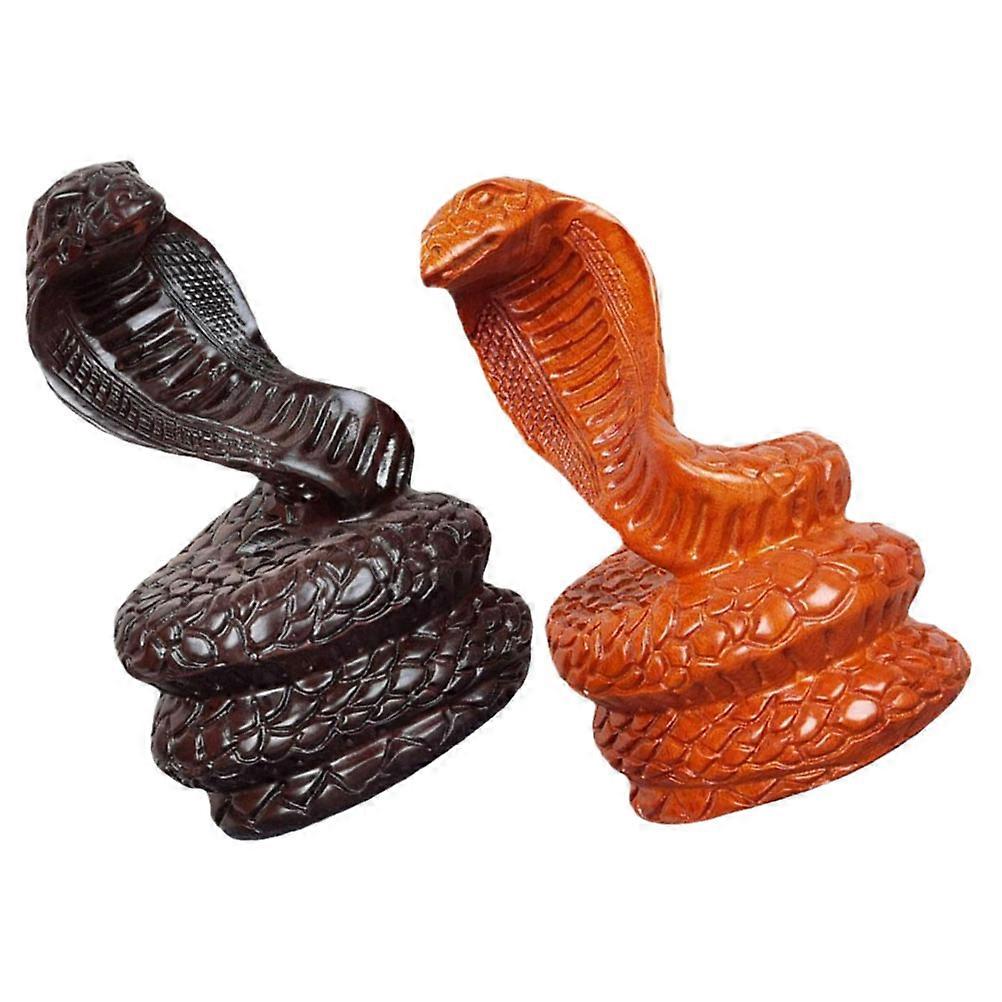 Chinese Zodiac Snake Sculpture Good Luck Charm For Home Workspace 8cm Minimalist 6Pcs