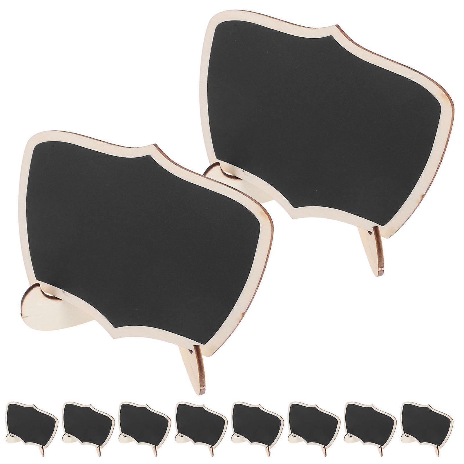 Mini Chalkboard Signs For Food Display 40 Pcs Table Decoration For Party Wedding Events In Black Color Wooden Material