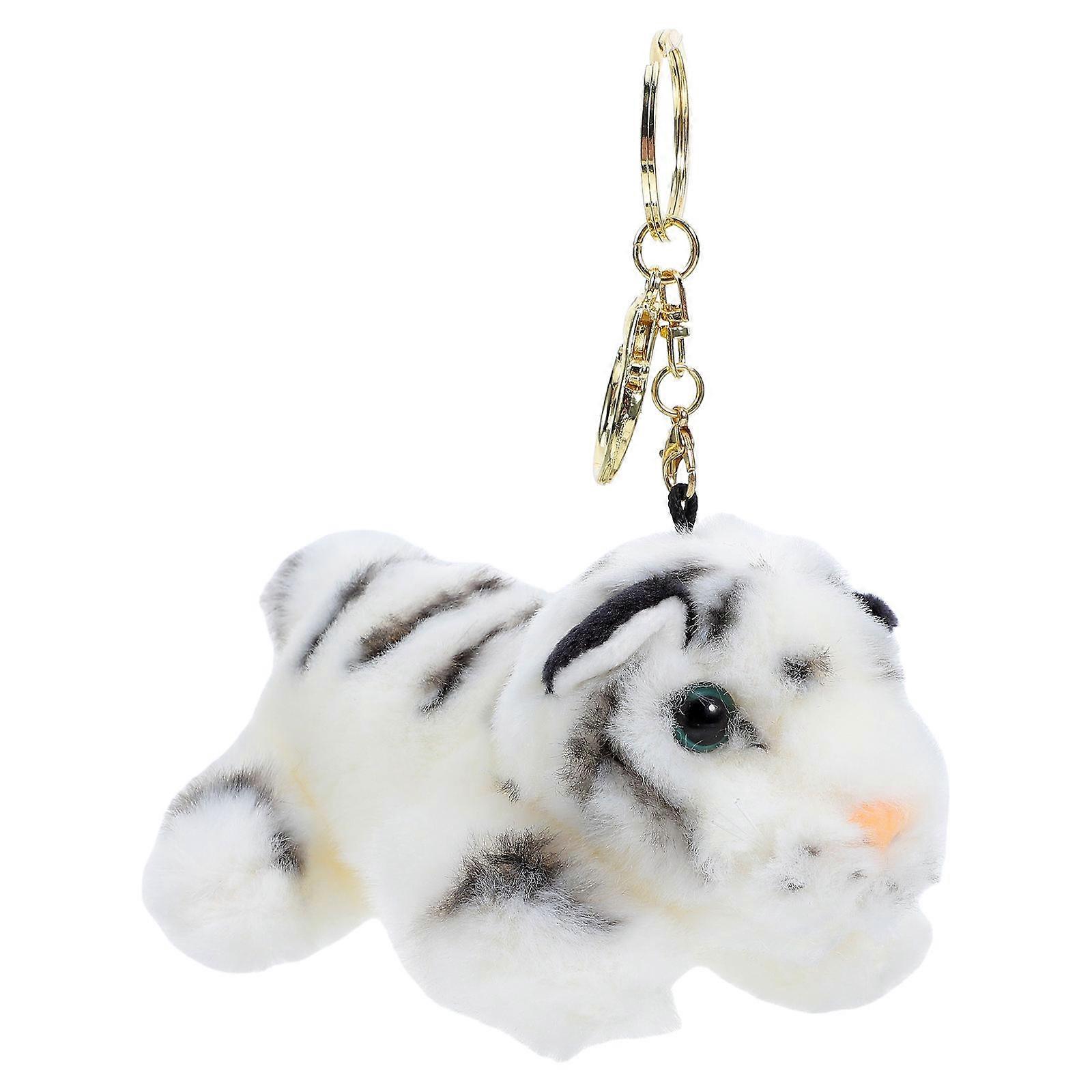 Cute Keychains Plush Tiger Doll Keychain for Backpack Keychain Bag Pendant