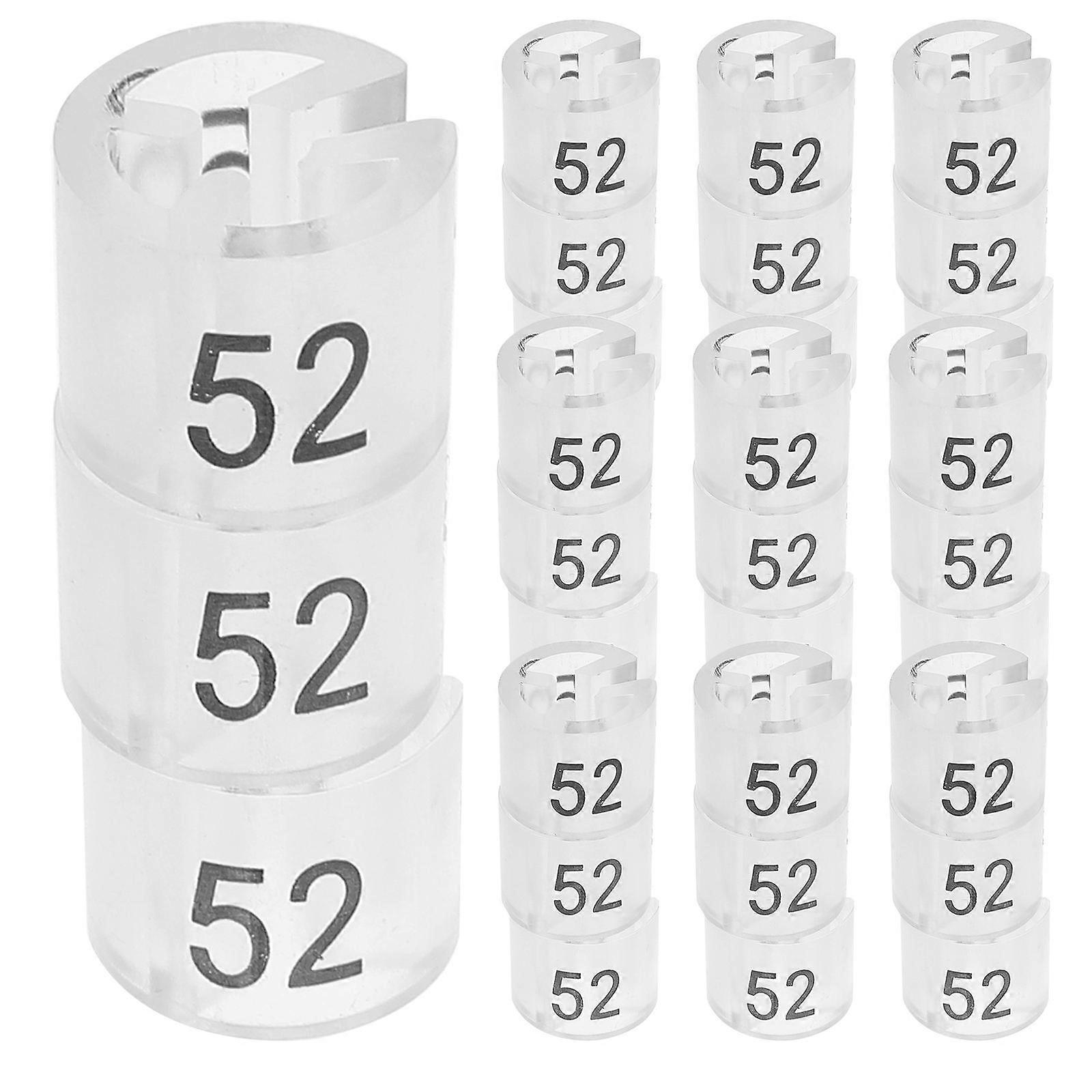 Clothes Hanger Size Markers 1000 Pcs Clear Hanger Size Tag Number Retail Clothing Display White Square Easy Installation