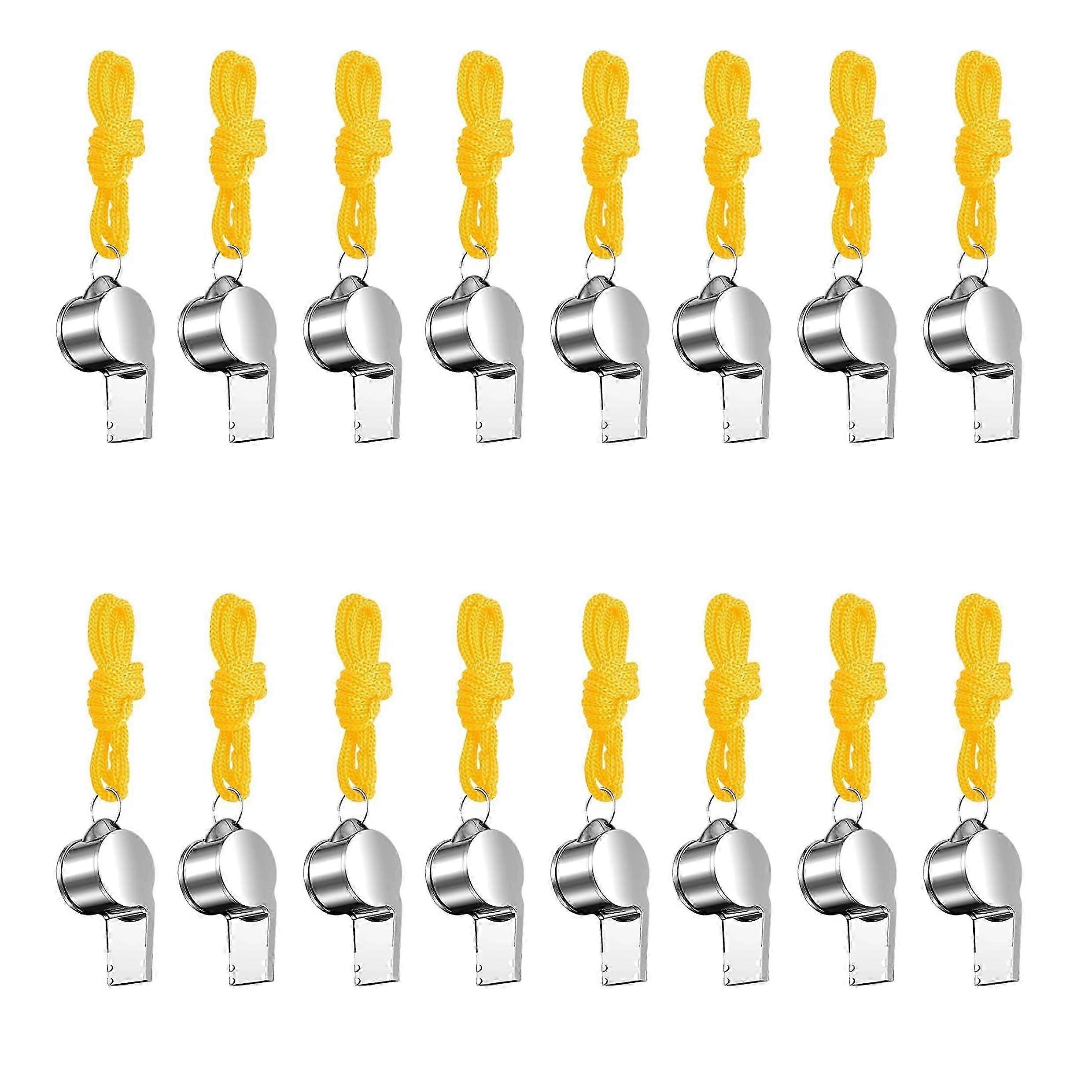 2025 20 Sports Whistles with Lanyards: Ideal for Coaches, Referees, and Officials. Bulk Pack (20 Pack).