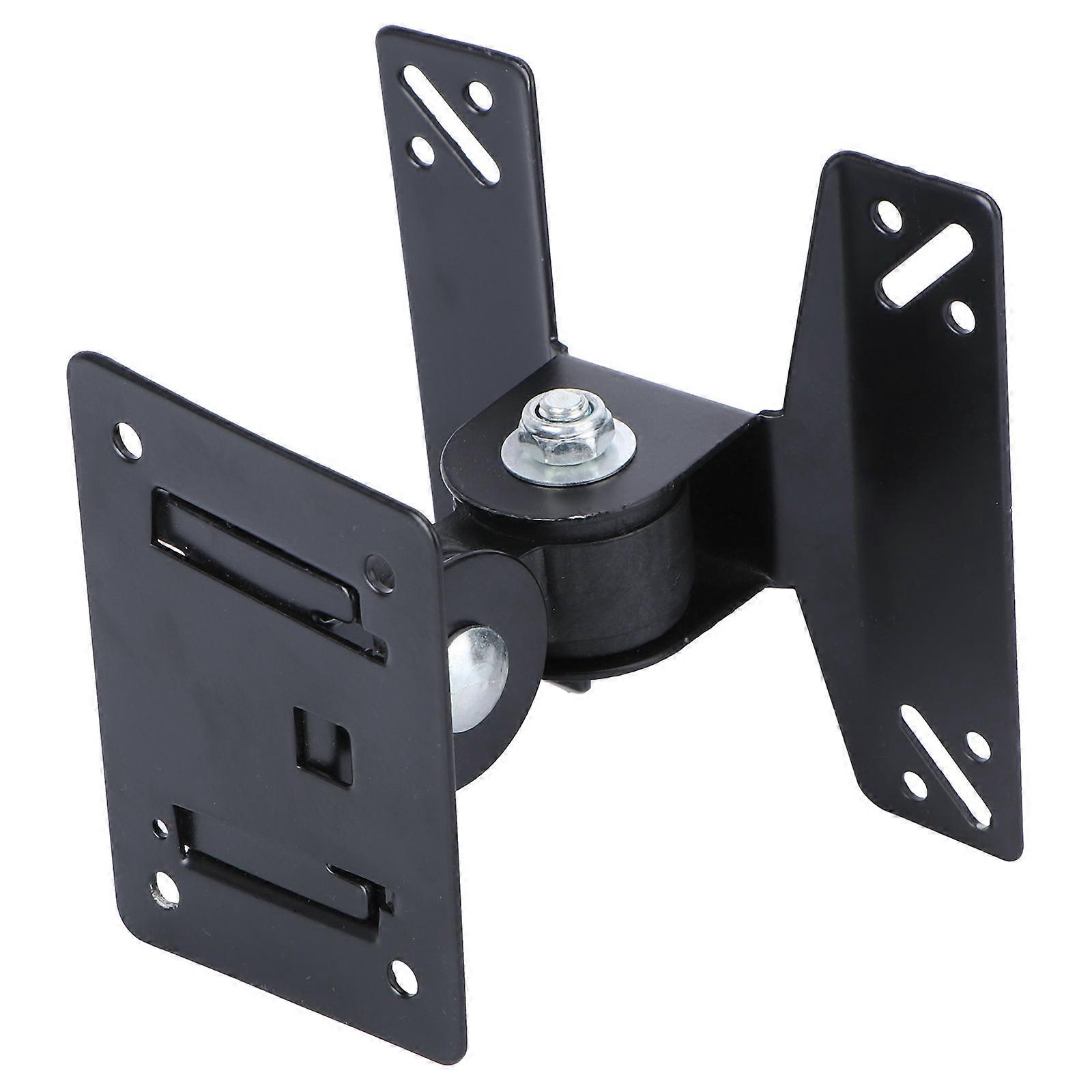 LCD TV Rack Rotating Hanger Bracket for Adjustable Angle 2Pcs Black